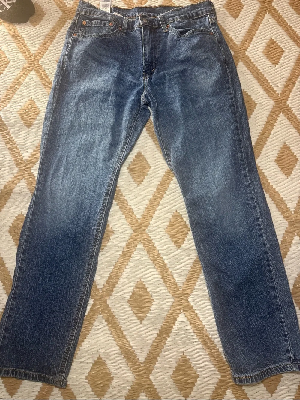 Levi's Men's Straight Jeans - Faded Blue Denim W 32 L 30